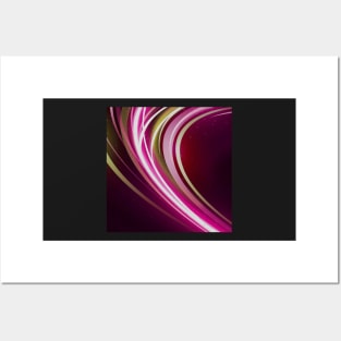 Abstract Strips Art pink Posters and Art